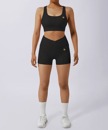 Bella Black 4 Piece Activewear Set