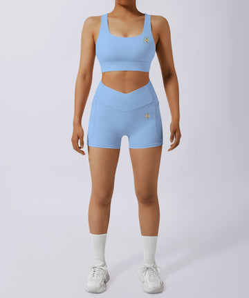 Baby Blue 4 Piece Active Wear Set